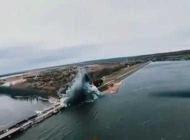 Russian occupying forces struck the Pechenehy Dam in Kharkiv Oblast with six guided aerial bombs
