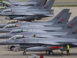 Norwegian F-16 fighter jets.