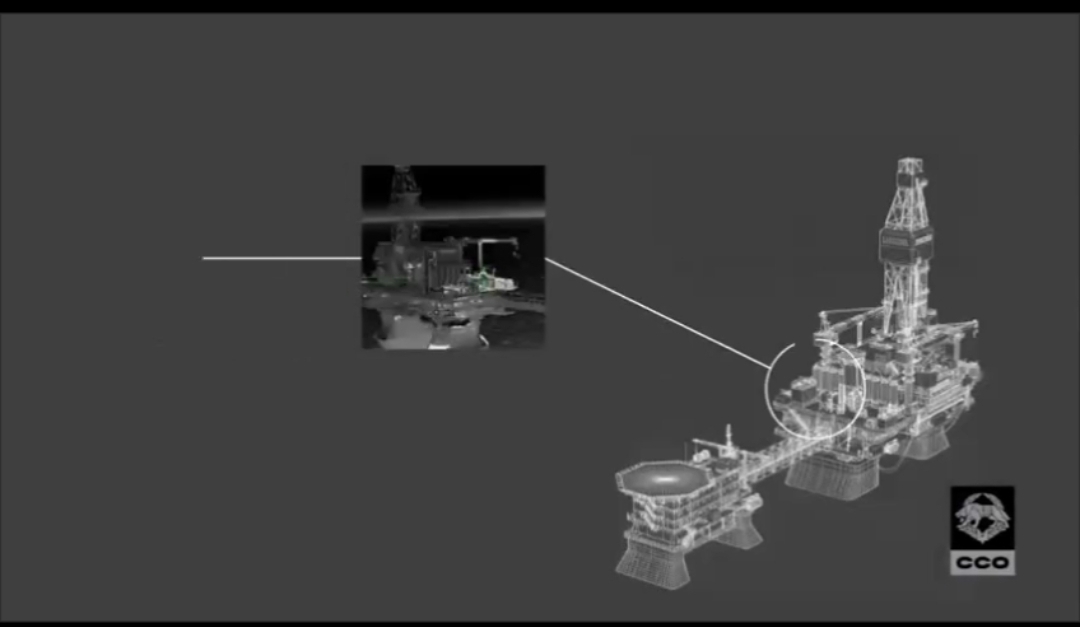 Ukrainian forces struck Russian drilling platforms in the Caspian Sea on 10 April 2026. Image: General Staff of Ukraine's Armed Forces