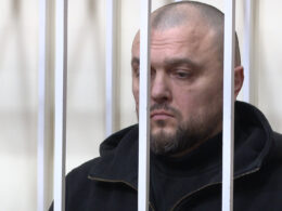 Murderer Sergei Kibalnikov in the Volgograd regional court. Photo: Volgograd TRV.