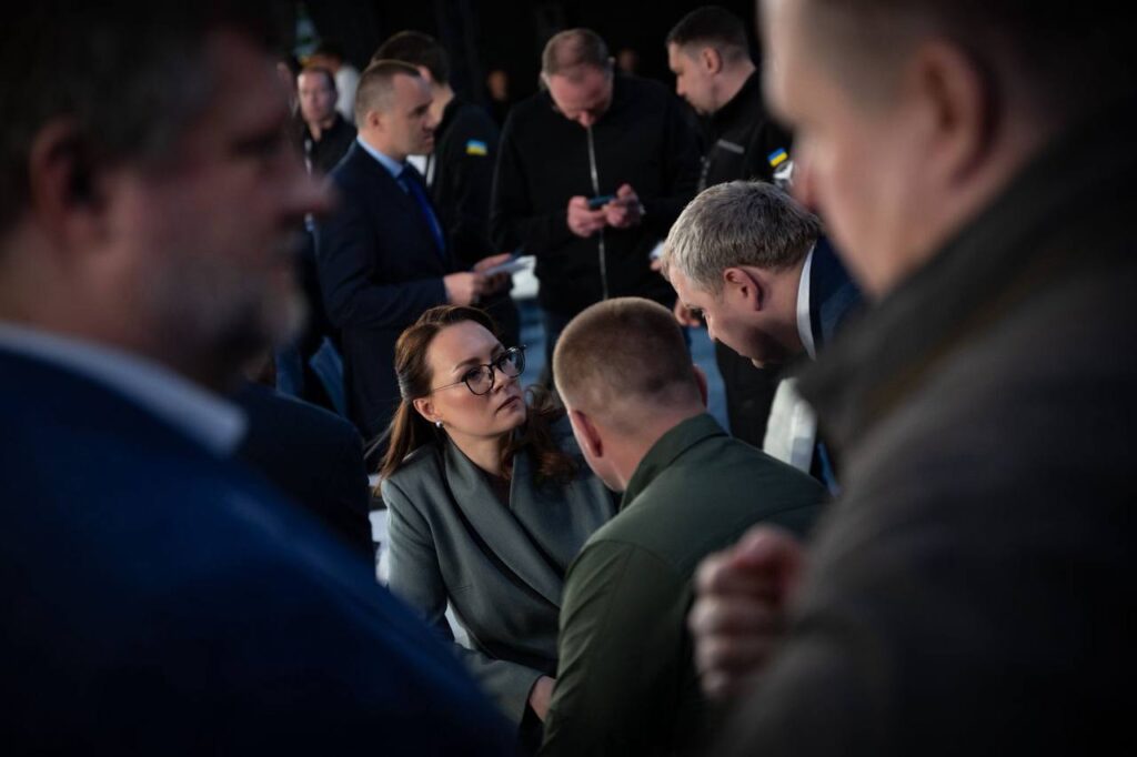 prime minister yuliia svyrydenko in uzhhorod
