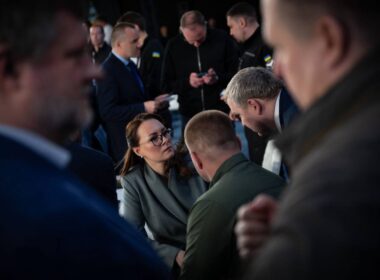 prime minister yuliia svyrydenko in uzhhorod