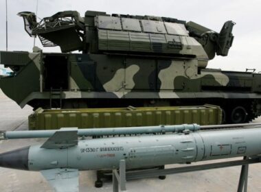Tor-M1 surface-to-air missile system.