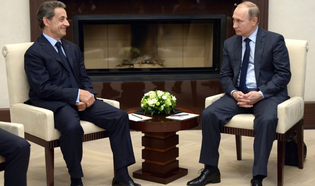 vladimir putin and nicolas sarkozy