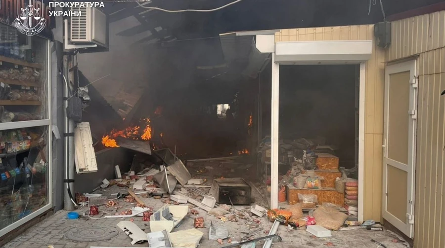 Five dead at Nikopol market after morning drone strike — on top of 286 overnight