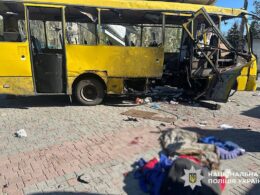 isw russians weaponizing civilian harm intentional tool war pervasively employing human safari tactics · post city bus destroyed russian fpv drone strike central nikopol dnipropetrovsk oblast 7 2026 bf95c240-8250-4560-b5a5-f330db5c2f3f russia