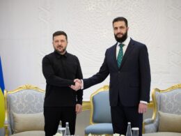 President Zelenskyy meets Syrian President Al-Sharaa during his visit to Damascus. Credits: President of Ukraine