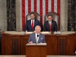 british king tells congress uk-us partnership more important today than has ever been · post charles iii addresses joint session vice president jd vance (left) speaker house representatives mike johnson