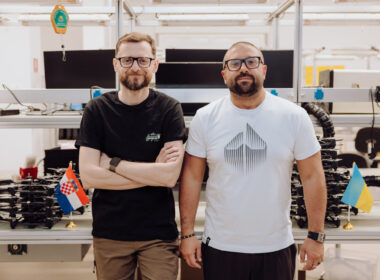 ORQA Co-Founder and CEO Srđan Kovačević (left) and Yaroslav Hryshyn, co-founder of the company General Chereshnia. Credits: General Chereshnia