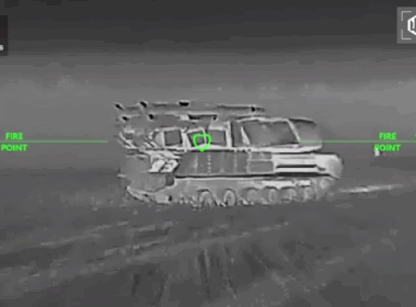 Russian Buk-M1 air defense system as seen by Ukrainian drone before strike. Screenshot from video: Robert "Magyar" Brovdi on Telegram