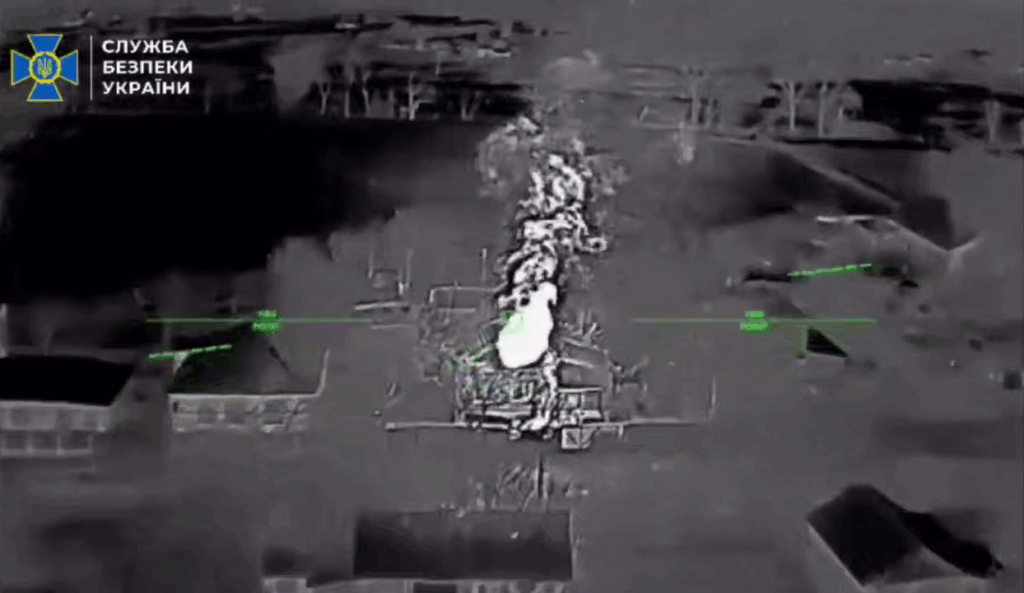 Ukraine hits Russian bases in occupied Luhansk.