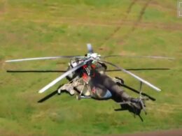 breaking ukrainian drones struck russia’s mi-28 gunship mi-17 transport chopper 150 km frontline · post russian helicopter sights strike drone moments before impact field airstrip voronezh oblast russia 29 2026