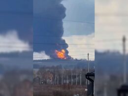 oil rain reported perm after ukrainian drones set transneft pumping station ablaze 1500 km war zone · post fire smoke drone strike russia's near krai russia 29 2026 (1) ukraine's