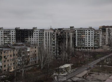 Damaged residential buildings in Kostiantynivka, Donetsk Oblast, 9 April 2026. Photo: UA Land Forces