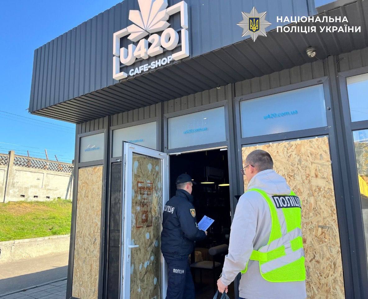 The police officers come a drug shop U420. Source: The National Police