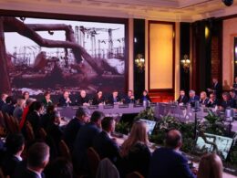 Energy officials and international partners meet during the Ukraine Energy Coordination Group (“Energy Ramstein”) session focused on winter preparations and funding for Ukraine’s energy system. Photo: Denys Shmyhal
