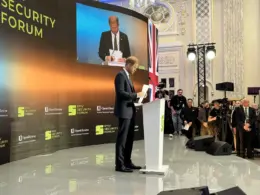Harry, Duke of Sussex, at the Kyiv Security Forum,