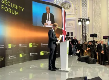 Harry, Duke of Sussex, at the Kyiv Security Forum,