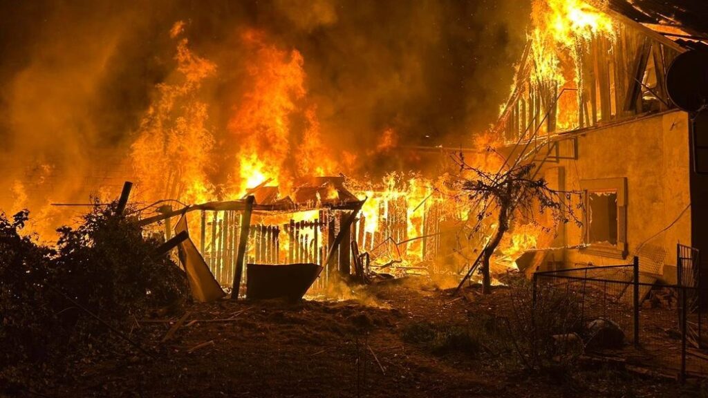 Aftermath of a Russian attack on Izmail. Photo: Izmail District Military Administration.