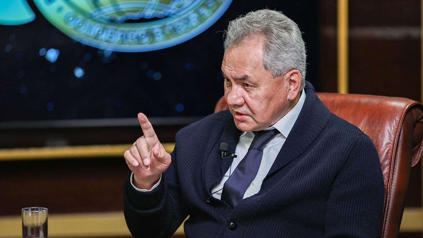 Russian Security Council Secretary Sergei Shoigu during an interview. Photo: Mikhail Tereshchenko/TASS