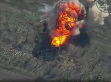 russian tanks ifvs rarely reach contact line — ukraine's 20 km kill zone stops cold spokesman says · post tank explodes after fpv drone strike pokrovsk direction donetsk oblast late