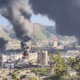 finishing off russia's seaborne oil exports tuapse refinery ablaze again · post panorama stitched video frames multiple fires across after ukraine's drone strike krasnodar krai russia 28 2026 tuapse-nice-again drones