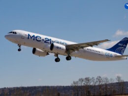 The MS-21-310 medium-range aircraft. Rostech