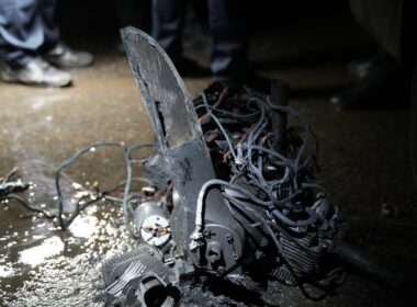 how russia killed 15 ukrainian civilians overnight despite ukraine intercepting 95% its missiles drones · post wreckage russian drone struck kholodnohirskyi district kharkiv suspilne kharkiv/viacheslav mavrychev shahed engine елемент безпілотника