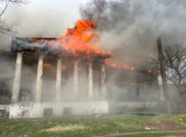ukraine's greatest philosopher visited estate russia burned down 242 years later · post donets-zakharzhevskyi velykyi burluk kharkiv oblast fire after russian drone attack 7 2026 росія знищила садибу донців-захаржевських у