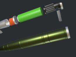 A Russian “Krasnopol-M2” guided ammunition. Source: HUR