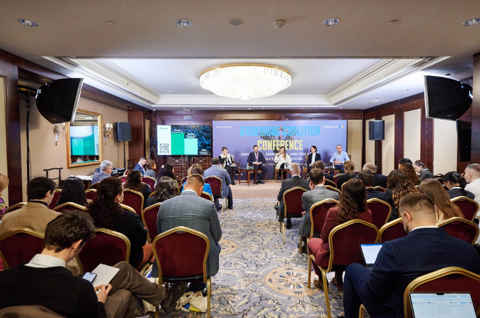 Ella Skybenko, the Eastern Europe and Central Asia Senior Researcher at the Business & Human Rights Resource Centre, at the B4Ukraine. Source: B4Ukraine