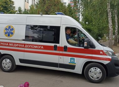 An ambulance in Zhytomyr in 2022. Source: Suspilne