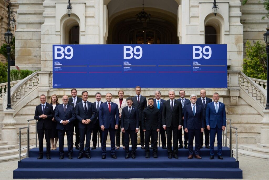 Possessing weapons is only one of three essentials in modern war, Zelenskyy tells NATO’s eastern flank at B9 summit