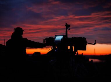 Ukrainian soldier at sunset. Illustrative photo: General Staff of the Armed Forces of Ukraine.
