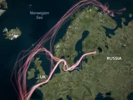 bbc 184 sanctioned russian tankers made 238 journeys through uk waters since pm's intercept threat · post routes uk-sanctioned shadow fleet vessels tracked between 25 11 2026 729b83c0-4de5-11f1-b55d-0f258dce1735png ukraine news