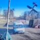 A Ukrainian Hornet drone about to strike a buhanka.