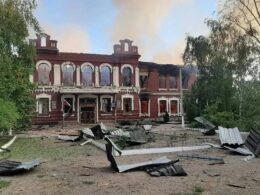 Ukrainian drone strike hit in Russian-occupied city of Starobilsk
