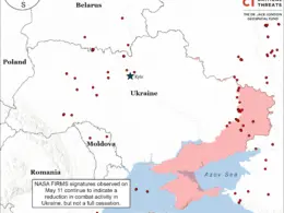 title · post nasa firms satellite fire-detection signatures observed ukraine russia 8-11 2026 indicate reduction cessation hostilities during 9-11 ceasefire nasa-firms-signatures-observed-in-ukraine-and-russia-on-may-8-9-10-and-11-indicate-a-reduction-but-not-cessation-of-hostilities-data-from-may-11-2026-scaled news ukrainian reports
