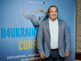 Simon Papuashvili, Program Director of the International Partnership for Human Rights (IPHR) at the B4Ukraine conference. Source: B4Ukraine