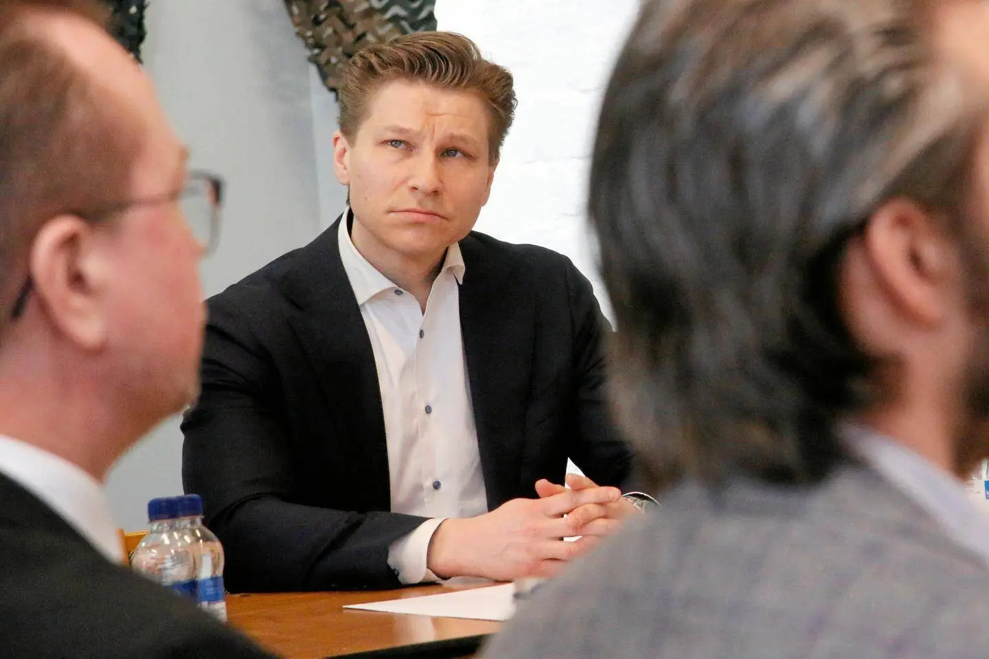 finland already builds drones ukrainian partner joining drone coalition next step · post finnish defense minister antti häkkänen during interview about ukraine petri lyy / ksmlfi puolustusministeri häkkäsen (kok) mukaan