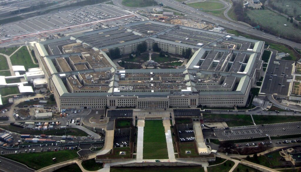 The Pentagon, headquarters of the United States Department of Defense, in January 2008.
