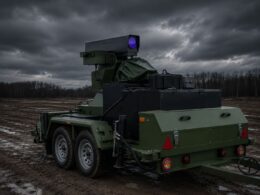 Ukrainian Tryzub laser air defence system. Photo: Celebra Tech via Militarnyi