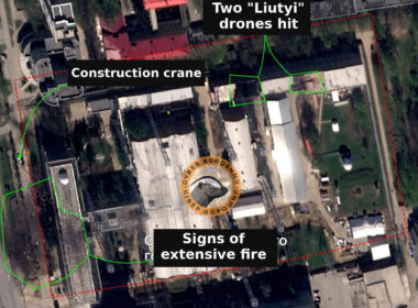 satellite imagery reveals flamingo missile damage russian plant making shahed navigation antennas · post vniir-progress cheboksary after ukraine's 5 2026 strike chuvashia-factory-nice ukraine news ukrainian reports