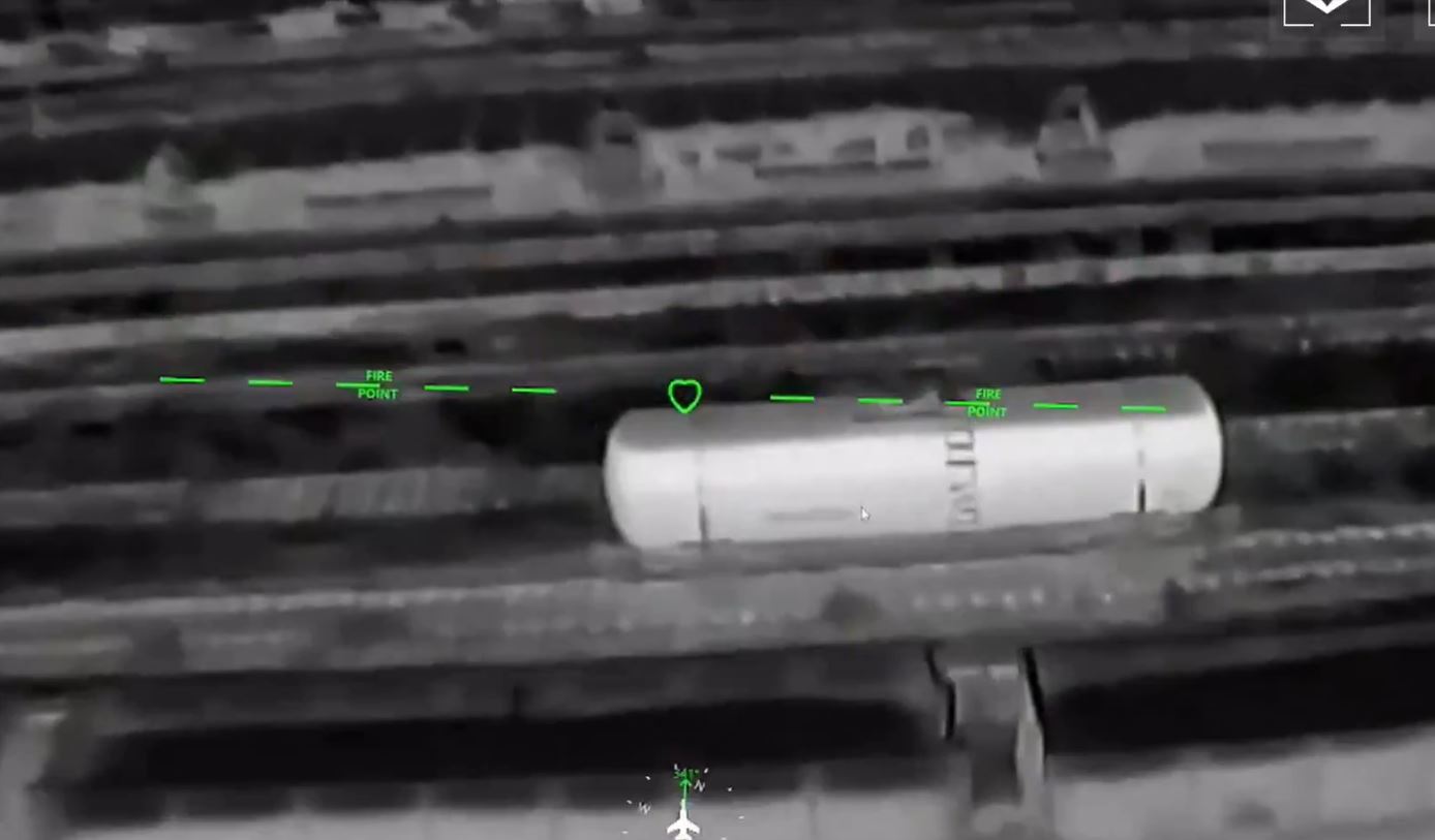 ukraine destroyed russian s-300 launcher rare radar fuel tank cars occupied donetsk one day · post railway car moments before strike ukraine's 1st separate center debaltseve rail hub oblast 24