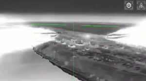 russian air-defense crews now hunted ukraine bolts rocket pods its long-range drones · post thermal view ukrainian drone firing unguided rockets ground target near myrnyi occupied crimea drone's green targeting
