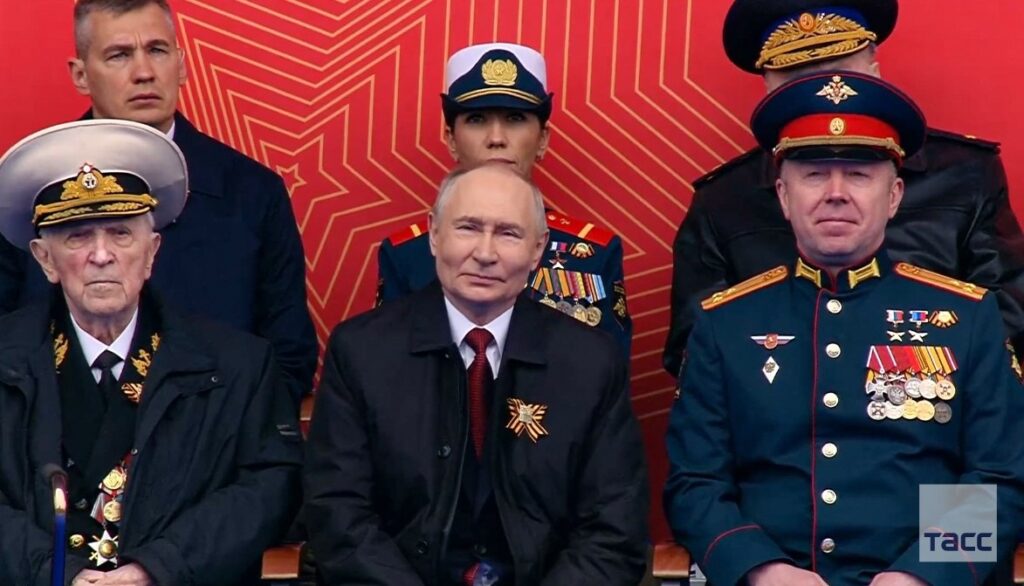 Russian occupation troops fighting  in Ukraine are inspired by WWII “generation of victors,” says Putin at 9 May parade at Red Square