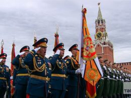 The Russian military during the 9 May parade on Red Square. Source: TASS
