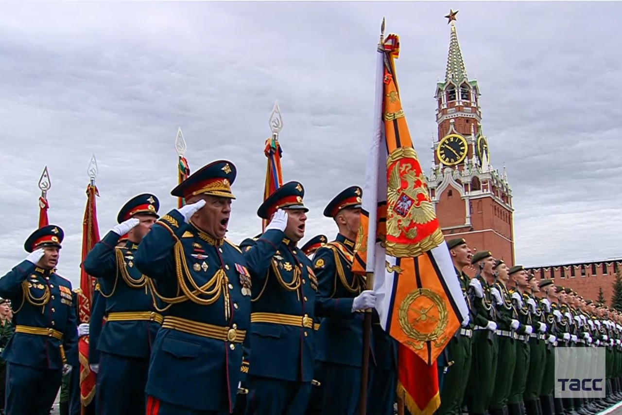 The Russian military during the 9 May parade on Red Square. Source: TASS