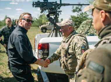 German Minister of Defense Boris Pistorius during the meeting with Ukrainian mobile air defense units in Kyiv. Source: Fedorov