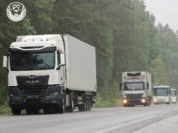 Trucks carrying bodies of fallen Ukrainian servicemembers, 16 May 2026. Photo: Coordination Headquarters for the Treatment of Prisoners of War